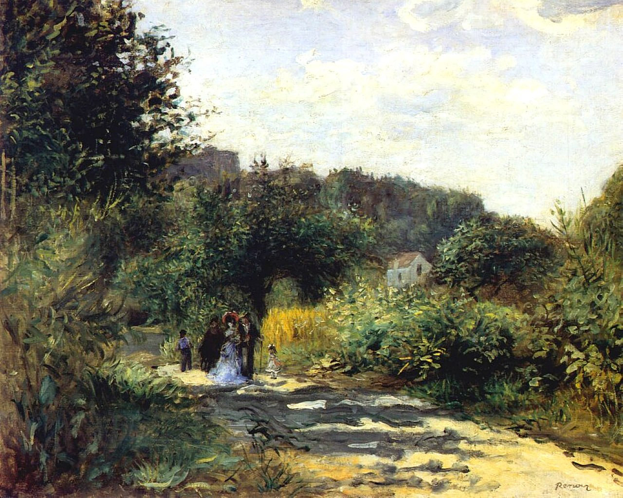 A road in Louveciennes 1870